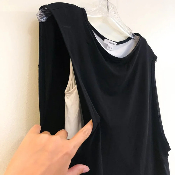 Helmut Lang Black and White Muscle Tank Top Small - Picture 2 of 4